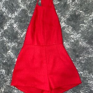 Red Dressy Romper